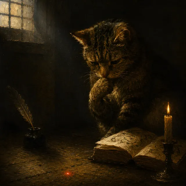 Cat laser dot philosophical