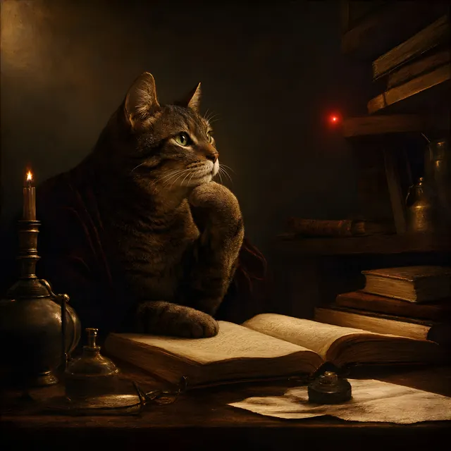 Philosopher cat